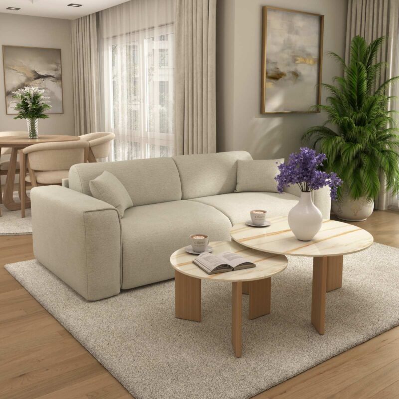 Trosed Figaro stof Eden 3 Cream
